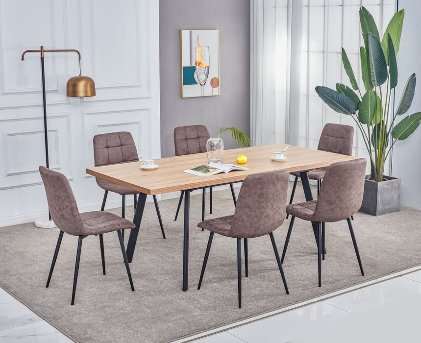 Fredrik Extension Table Oak Extending Dining Table Gannon 