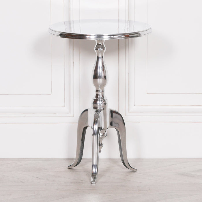 Aluminium Round Side Table Side Table Maison Repro 