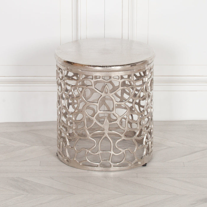 Aluminium Fretwork Side Table Side Table Maison Repro 