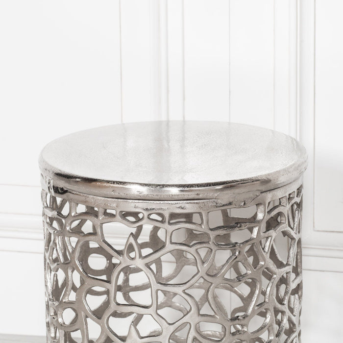 Aluminium Fretwork Side Table Side Table Maison Repro 