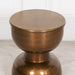 Antique Brass Style Hour Glass Style Side Table Side Table Maison Repro 