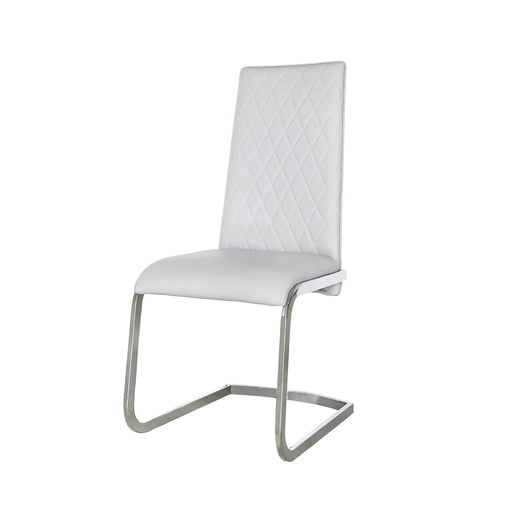 Leo Light Grey Chrome Dining Chair Dining Chairs CIMC 