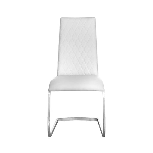 Leo Light Grey Chrome Dining Chair Dining Chairs CIMC 