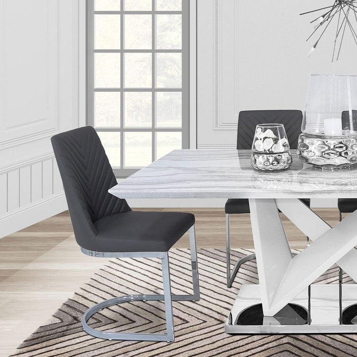 Chevron Grey Dining Chair Dining Chairs CIMC 