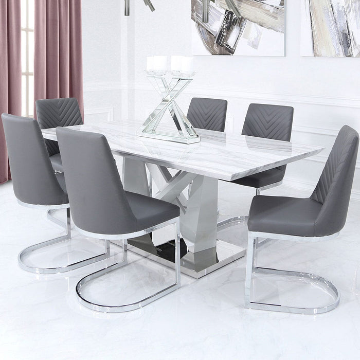 Chevron Grey Dining Chair Dining Chairs CIMC 