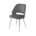 Grey Velvet & Chrome Dining Chair Dining Chair CIMC 