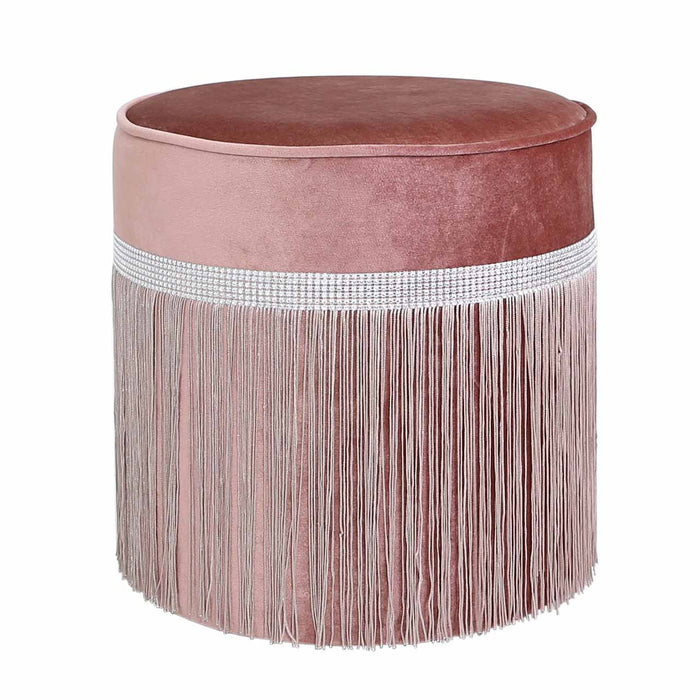 Value Pink Round Stool with Diamante Band Dressing Stool CIMC 