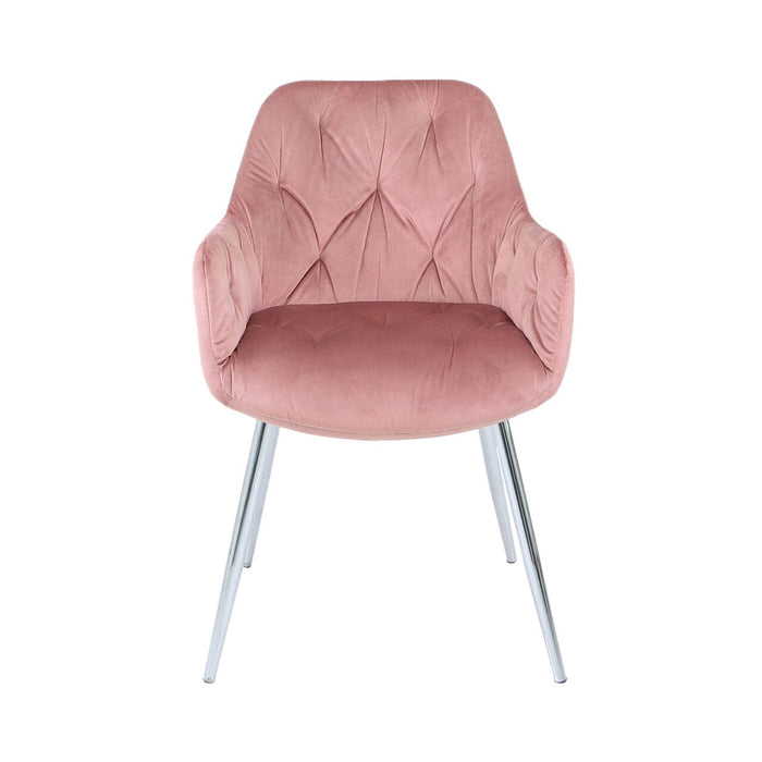 Stella Rose Pink Velvet Dining Chair Dining Chairs CIMC 