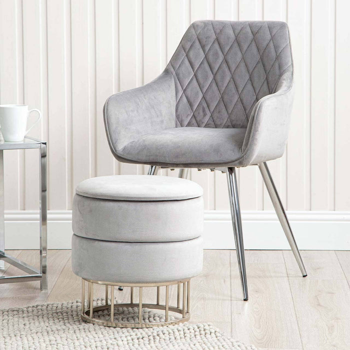 Value Grey Round Storage Stool Dressing Stool CIMC 