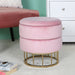 Value Blush Pink Round Storage Stool Dressing Stool CIMC 