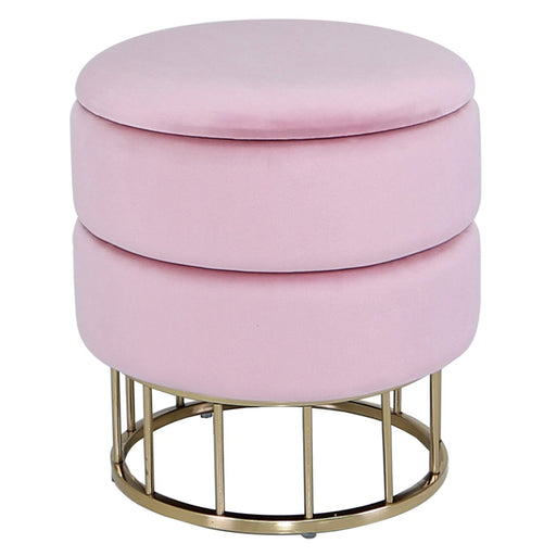 Value Blush Pink Round Storage Stool Dressing Stool CIMC 