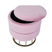 Value Blush Pink Round Storage Stool Dressing Stool CIMC 