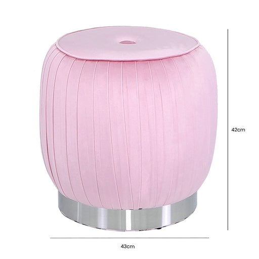 Value Blush Pink Round Footstool Foot Stool CIMC 