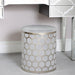 Value Lattice Grey Round Stool Dressing Stool CIMC 