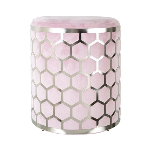 Value Lattice Blush Pink Round Stool Dressing Stool CIMC 