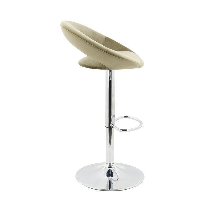 Value Orb Champagne Velvet Bar Stool Bar Stools CIMC 