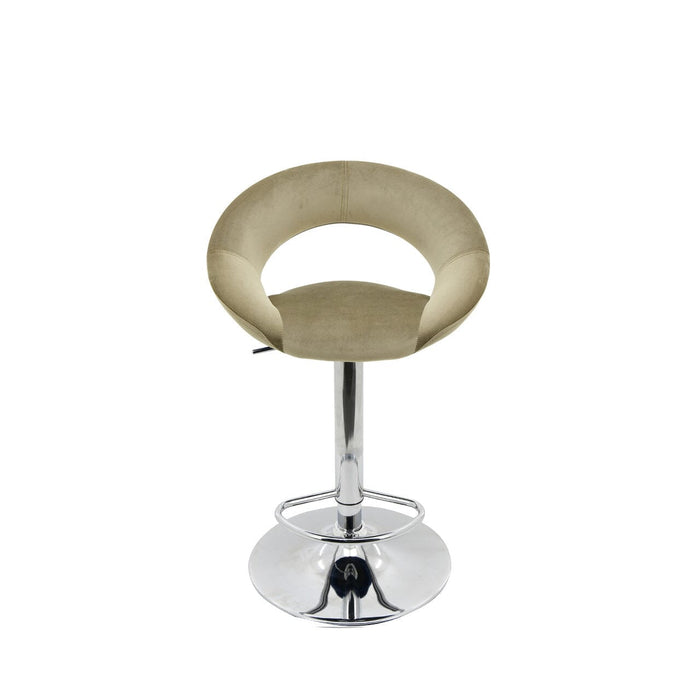 Value Orb Champagne Velvet Bar Stool Bar Stools CIMC 