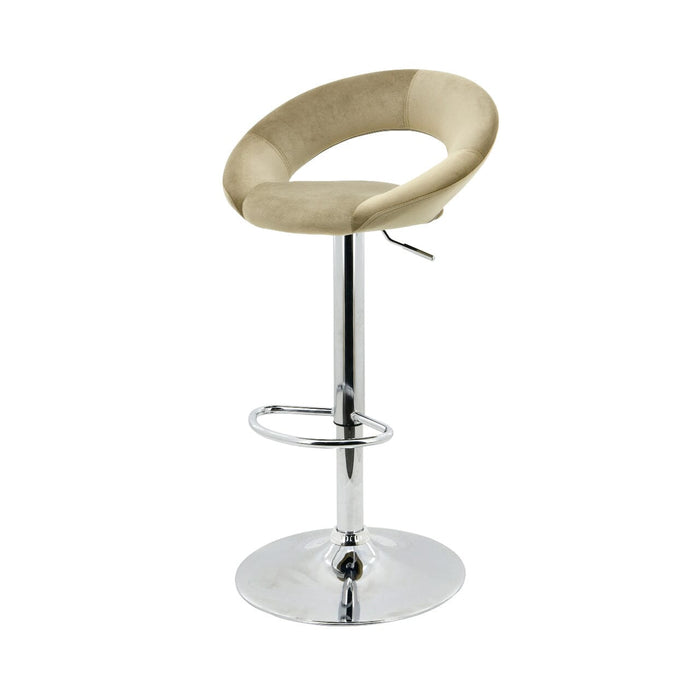 Value Orb Champagne Velvet Bar Stool Bar Stools CIMC 