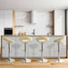 Value Orb Champagne Velvet Bar Stool Bar Stools CIMC 