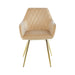 Quinn Champagne With Gold Legs Dining Chair Dining Chairs CIMC 