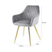 Quinn Grey With Gold Legs Dining Chair Dining Chairs CIMC 