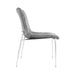 Value Zula Grey Dining Chair With Chrome Legs Dining Chairs CIMC 