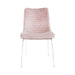 Value Zula Pink Dining Chair With Chrome Legs Dining Chairs CIMC 