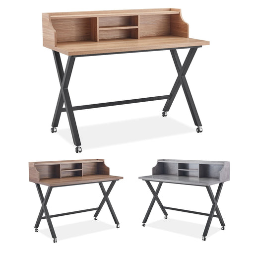 Fredrik Grey Marble Desk (Flatpack) Desks Gannon 