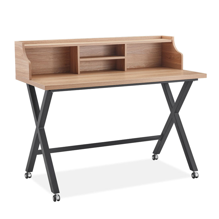 Fredrik Oak Desk (Flatpack) Desks Gannon 