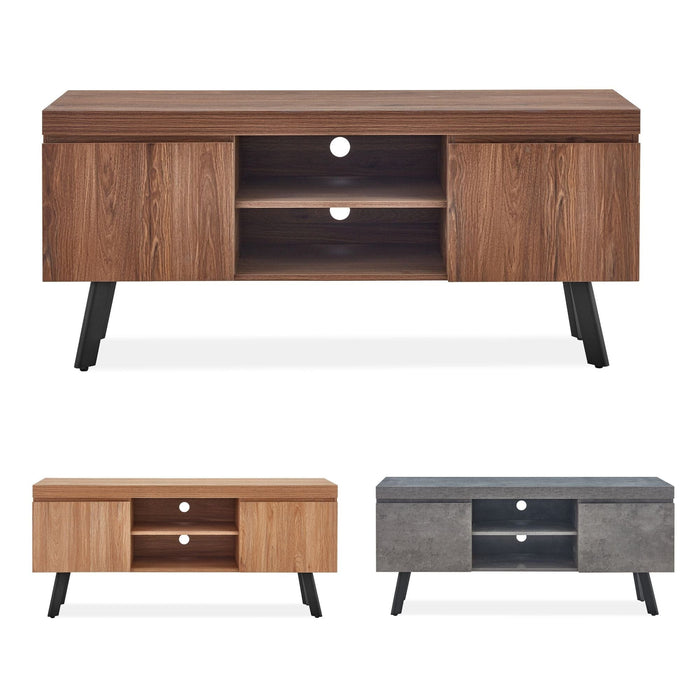 Fredrik Walnut Wide TV Unit (Flatpack) TV Unit Gannon 