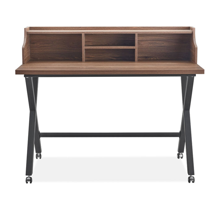 Fredrik Walnut Desk (Flatpack) Desks Gannon 