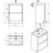 Bali White Ash 600mm Free Standing Cabinet & Ceramic Basin Bathroom Furniture Vendor 116 