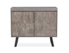 Fredrik 2 Door Grey Marble Sideboard Sideboard Gannon 