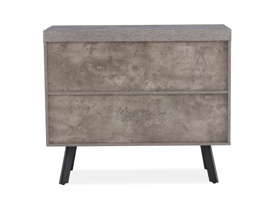 Fredrik 2 Door Grey Marble Sideboard Sideboard Gannon 