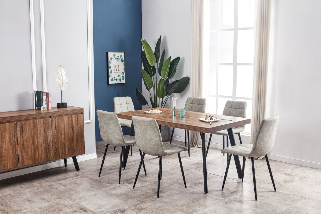 Fredrik Walnut Dining Table 1.6 Metre Dining Table Gannon 