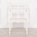 Iron Frame Off White / Cream Distressed Garden Dining Chair Dining Chairs Maison Repro 