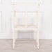 Iron Frame Off White / Cream Distressed Garden Dining Chair Dining Chairs Maison Repro 