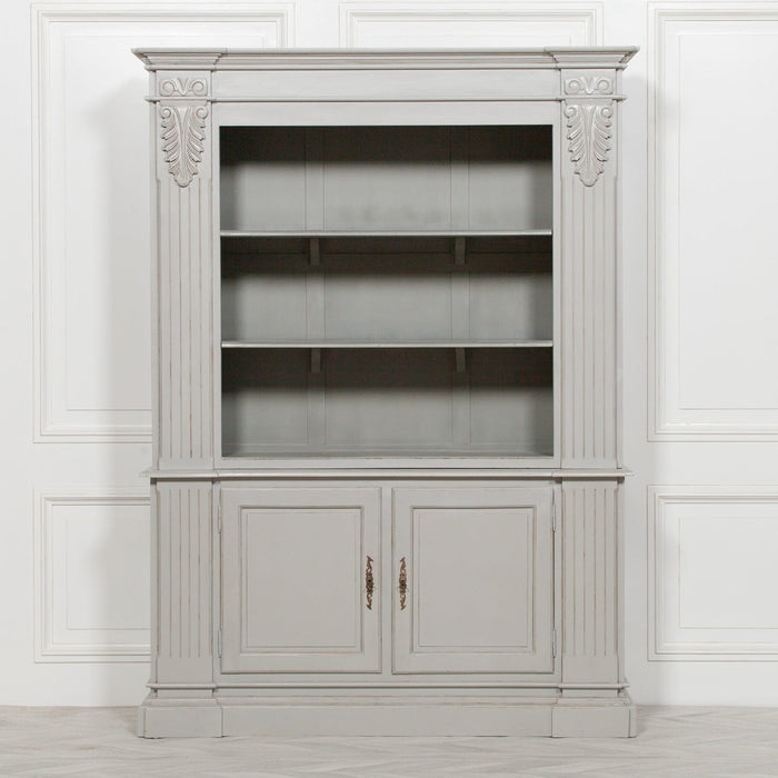 Large Grey Open Bookcase Bookcase Maison Repro 