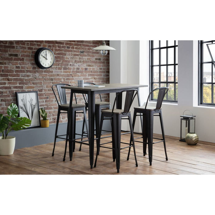 Grafton Metal Bar Stool (2 Per Box) Bar Stools Julian Bowen V2 