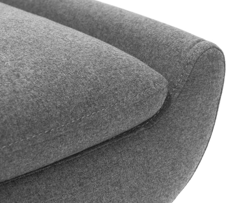 Gaudi Curled Base Sofabed - Grey Sofa beds Julian Bowen V2 