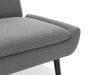 Gaudi Curled Base Sofabed - Grey Sofa beds Julian Bowen V2 