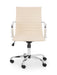 Gio Office Chair - Ivory & Chrome Office Chair Julian Bowen V2 