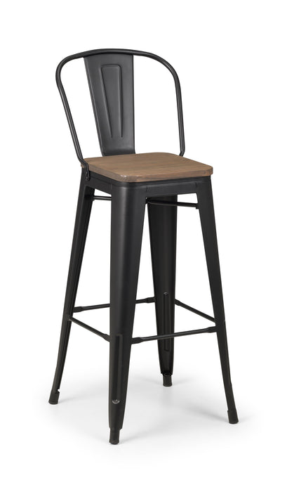 Grafton Metal Bar Stool (2 Per Box) Bar Stools Julian Bowen V2 