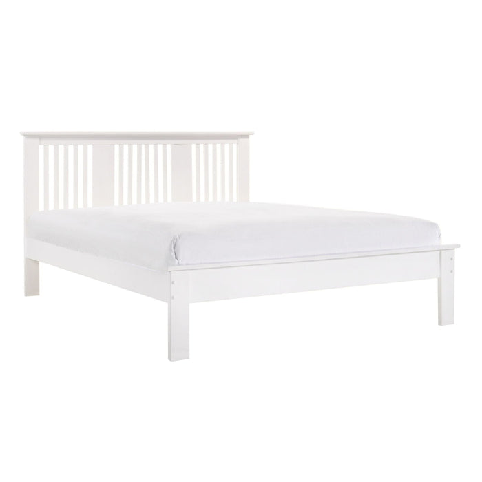 Hanna Slatted Bed - White Bed Frame Gannon 4ft 