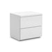 Monaco 2 Drawer Bedside - White High Gloss Bedside Tables Julian Bowen V2 