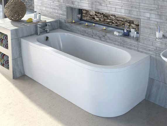 Helix 1700mm x 750mm Bath RH Supplier 141 