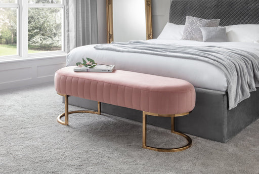 Harrogate Bench - Pink Dining Bench Julian Bowen V2 