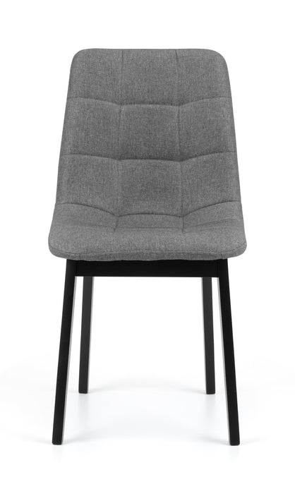 HAYDEN PANELLED DINING CHAIR - GREY LINEN Dining Chairs Home Centre Direct 