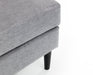 Hayward Ottoman - Dark Grey Chenille Fabric Ottoman Julian Bowen V2 