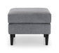 Hayward Ottoman - Dark Grey Chenille Fabric Ottoman Julian Bowen V2 